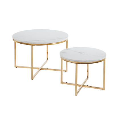 Ława L22-FX (biały marmur) 70+50