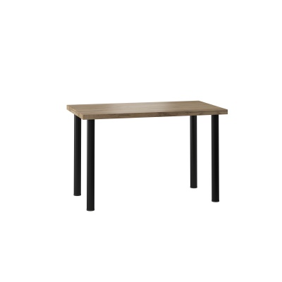 Stół S-03 dąb złoty craft 68x120 nogi czarny mat