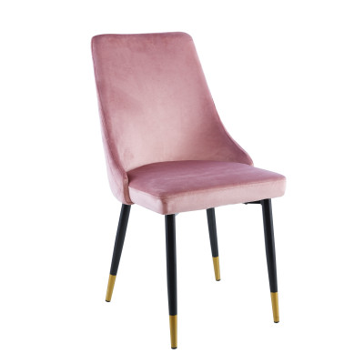 Krzesło GRS-031 velvet różowe