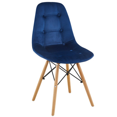 Krzesło PC-106 velvet niebieskie