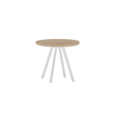 Stół rozkładany ST17-FX (dąb artisan/biały) 90(180)x90