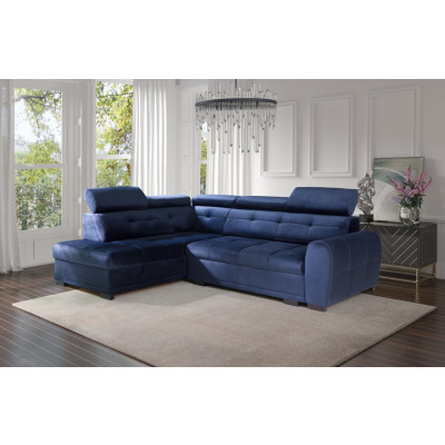 Narożnik Levante z funkcją spania i pojemnikiem lewy