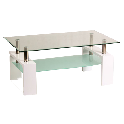 ŁAWA LISA BASIC TRANSP/BIAŁY LAKIER 100x60x45