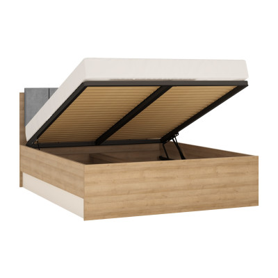 Łóżko z pojemnikiem Lyon Jasny LYOZ04