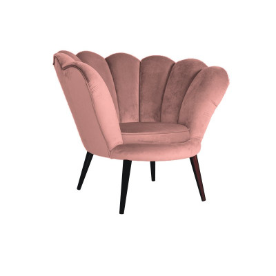 FOTEL MAGNOLIA 1 VELVET ANTYCZNY RÓŻ / VENGE