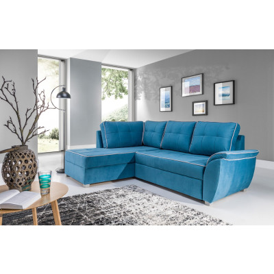 Narożnik Monza z funkcją spania i pojemnikiem lewy