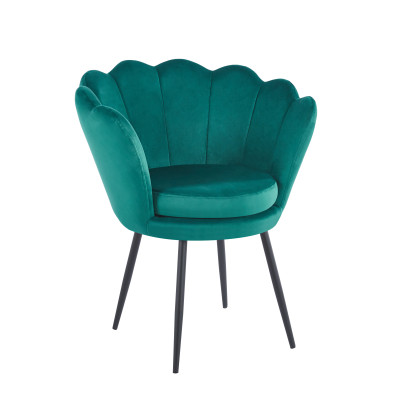 Fotel velvet FR1-FX (zielony) /nogi czarne/