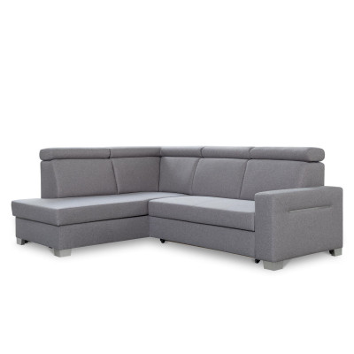 Narożnik Focus z funkcją spania i pojemnikiem lewy