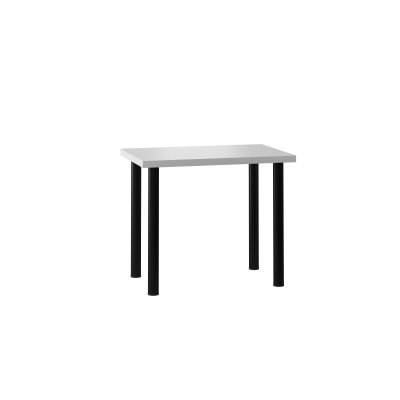 Stół S-01(biały mat) 60x90 /nogi czarny mat/
