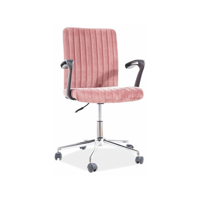 FOTEL OBROTOWY DOLAR VELVET ANTYCZNY RÓŻ