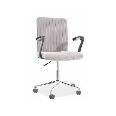 FOTEL OBROTOWY DOLAR VELVET SZARY