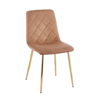 Krzesło K6-FX (G) velvet - Riviera 24 cappuccino