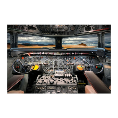 OBRAZ AIRPLANE COCKPIT 120X80