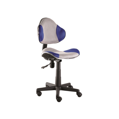 FOTEL OBROTOWY Q-G2 NIEBIESKO/SZARY