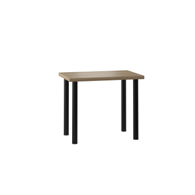 Stół S-01 dąb złoty craft 60x90 nogi czarny mat