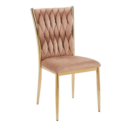 Krzesło K37-FX (G) velvet (cappuccino)