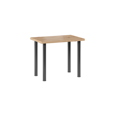 Stół S-01 (dąb artisan) 60x90 /nogi czarny mat/