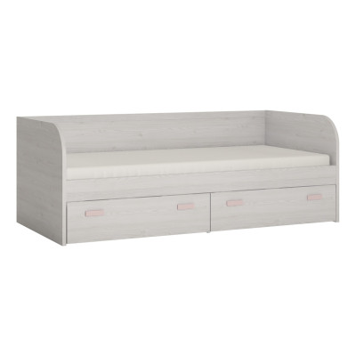 Łóżko Lilo LLOZ03 szuflady uchwyt różowy