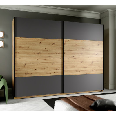 Szafa ubraniowa STARLET PLUS szara