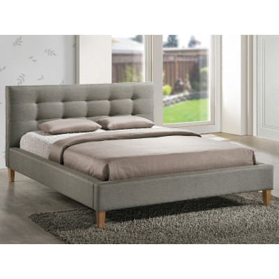 ŁÓŻKO TEXAS 160X200 KOLOR SZARY/DĄB