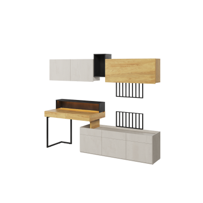 Zestaw mebli do pokoju młodzieżowego TEEN FLEX SET-02