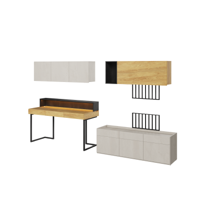 Zestaw mebli do pokoju młodzieżowego TEEN FLEX SET-09A