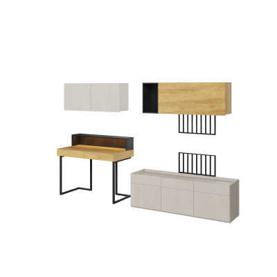 Zestaw mebli do pokoju młodzieżowego TEEN FLEX SET-09B