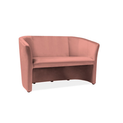 SOFA TM-2 VELVET RÓŻ ANTYCZNY / WENGE