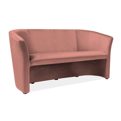 SOFA TM-3 VELVET ANTYCZNY RÓŻ / WENGE
