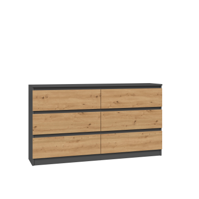 Komoda 140 (antracyt/dąb artisan)