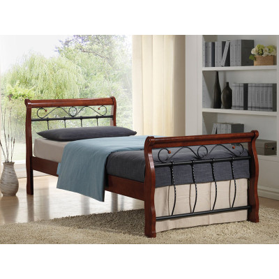 ŁÓŻKO VENECJA  BIS 90X200 ANTYCZNA CZEREŚNIA