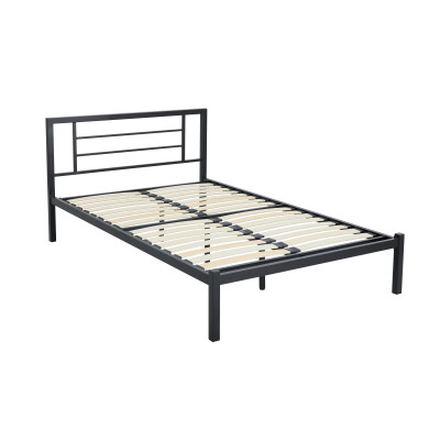 Łóżko LM2-FX metalowe 120x200 (czarne)