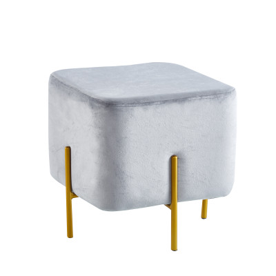 Pufa P2-FX velvet szara
