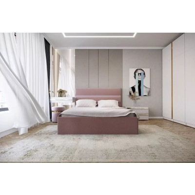 Łóżko 81232 140x200 RM z pojemnikiem i stelażem na ramie metalowej