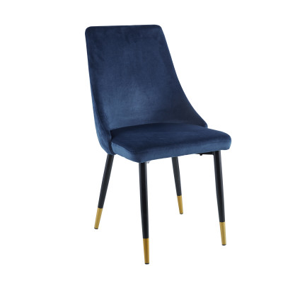 Krzesło GRS-031 velvet niebieskie
