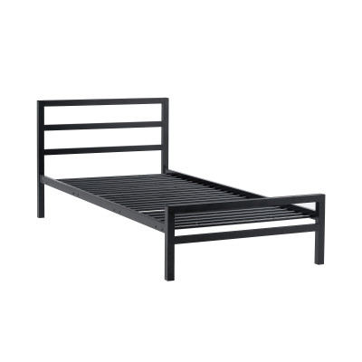 Łóżko LM4-FX metalowe 90x200 (czarne)