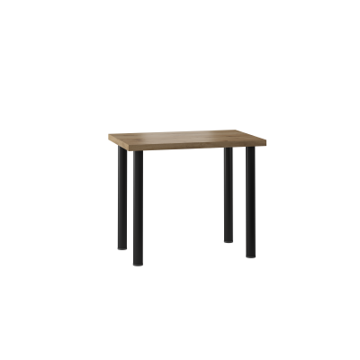 Stół S-01 dąb wotan 60x90 nogi czarny mat