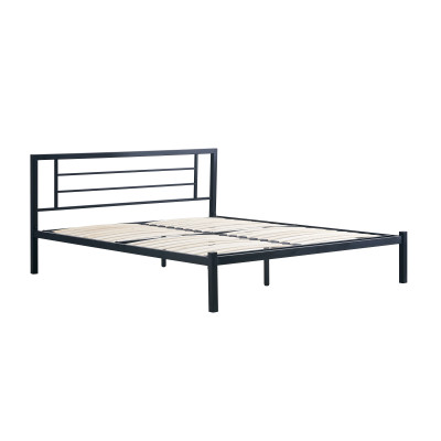 Łóżko LM2-FX metalowe 160x200 (czarne)