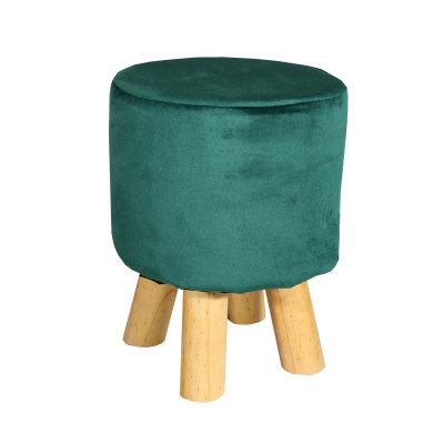 Pufa mała zielony velvet