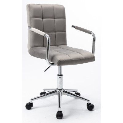 Fotel obrotowy N-15 velvet szary