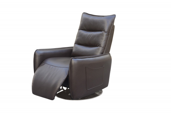 ROYAL recliner brązowy
