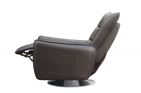 ROYAL recliner brązowy