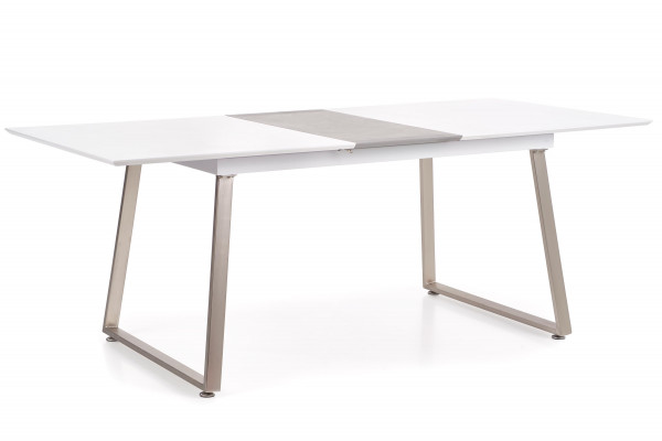THOMAS stół rozkładany biały / beton