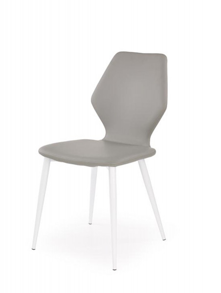 K249 krzesło biało popielate