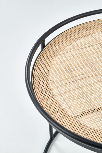 MANADO zestaw 2 ław czarny / naturalny