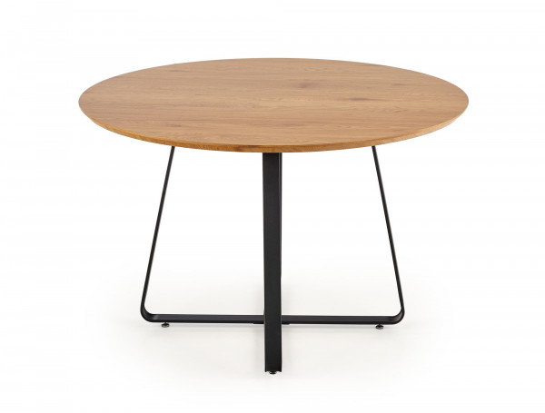 LOOPER 2 stół, blat - dąb złoty, nogi - czarny