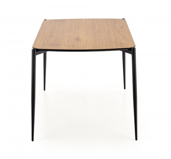 TORISTO stół, blat - dąb złoty, nogi - czarny