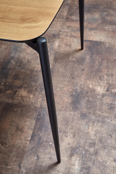 TORISTO stół, blat - dąb złoty, nogi - czarny