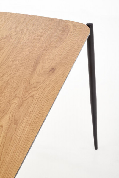 TORISTO stół, blat - dąb złoty, nogi - czarny