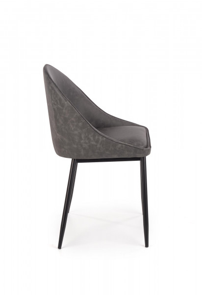 K406 krzesło ciemny popielaty